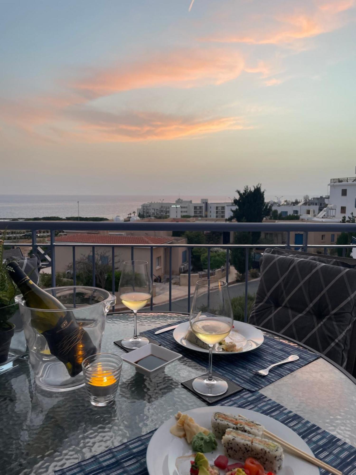 Paphos Direct Sea View & Quality Bed - Kings Palace 1 Bed מראה חיצוני תמונה